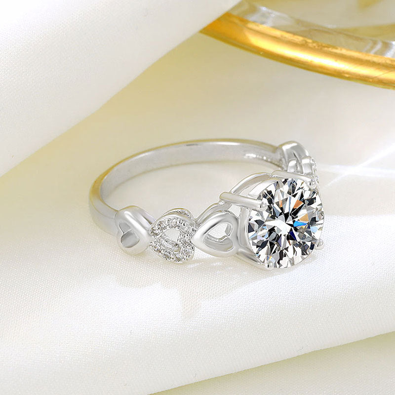 Imitation Moissanite Closed Ring