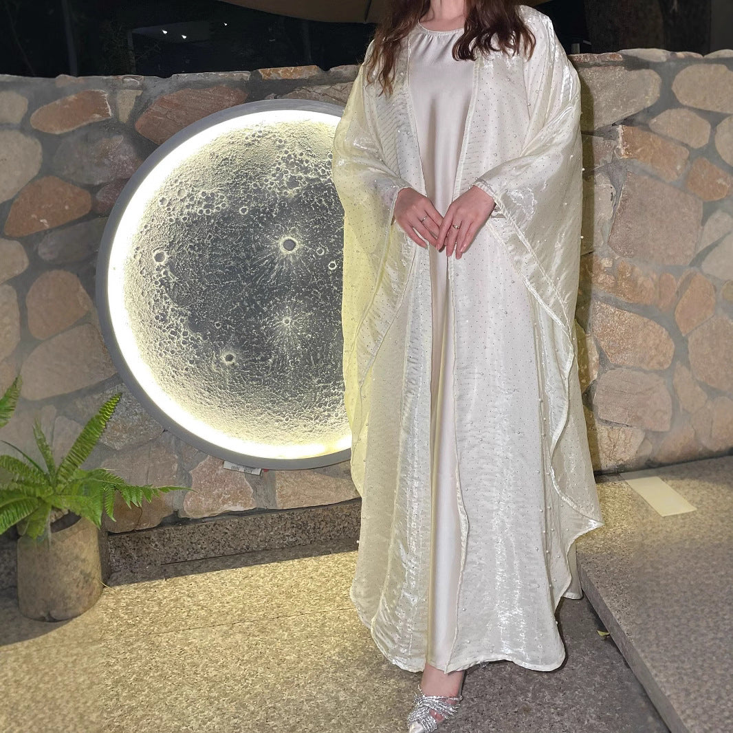 Stitched diamond bead robe