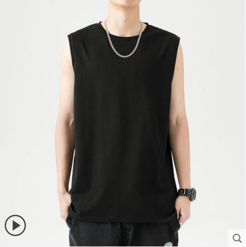 Pure Cotton Sleeveless Vest for Sports and Casual Wear