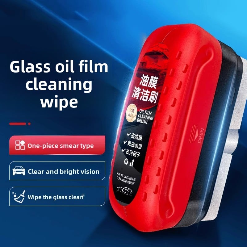 Automobile special glass oil film removal strong dirt removal cleaning front side window rearview mirror coating agent cleaning brush